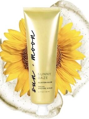 Sun + Moon Sunny Daze Glisten+Glow Facial Gel Enzyme Scrub NIB